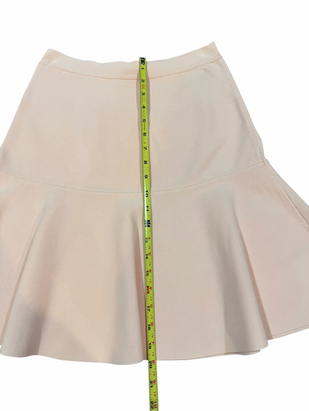 BCBGMAXAZRIA Amelia Dusty Pink Fit & Flare Ponte Mini Skirt Size Large - Picture 3 of 7